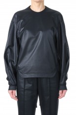 Slit Back Sweatshirt Top - Black (MM23PS-JS715)