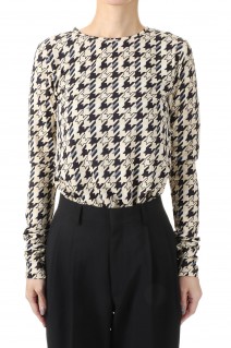 Hound Tooth Tops - BEIGE (21222415303)