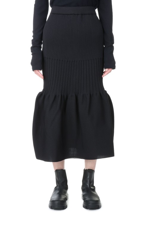 Fluted Skirt 2 - Black (CF005KG077) | セレクトショップ