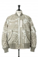 Eric Haze / Bandana Print Blouson(23-02963M)-BLACK 001- | セレクト 