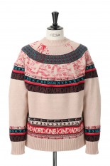 Eric Haze / Jacquard Knit Pullover(23-02982M)-L/PINK 789-