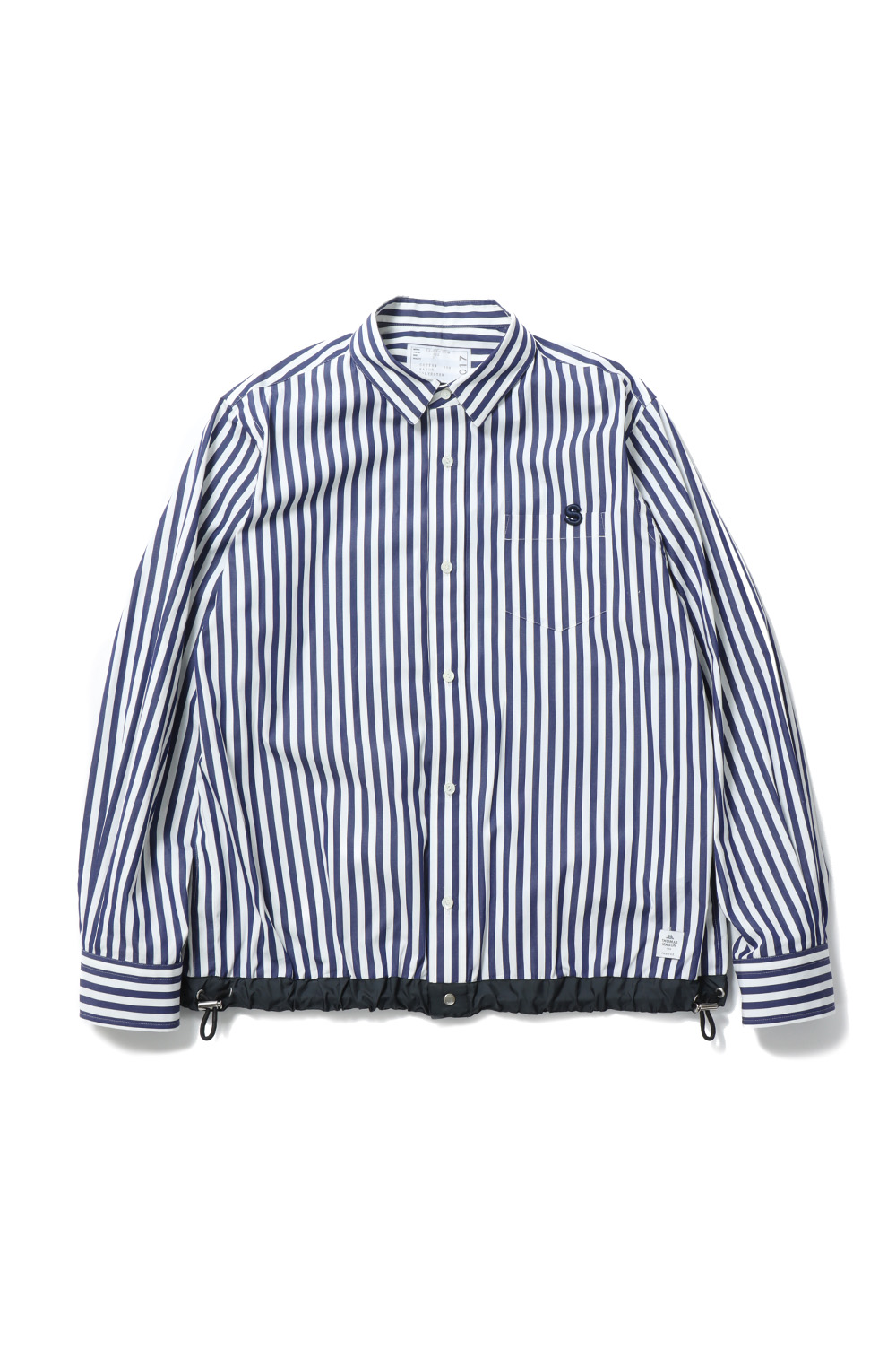 Sacai Thomas Mason Cotton ドローコードシャツ | fpfs.com.py