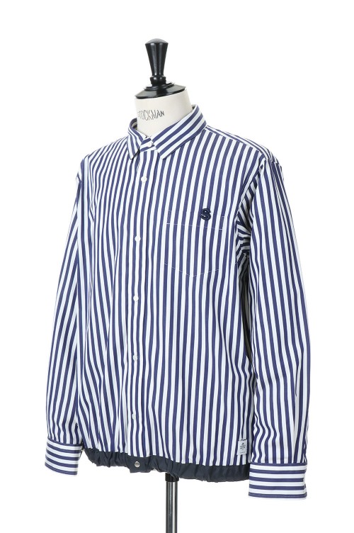 WEB限定デザイン 【工場別注/オリジナル】Thomas Mason Stripe Shirt