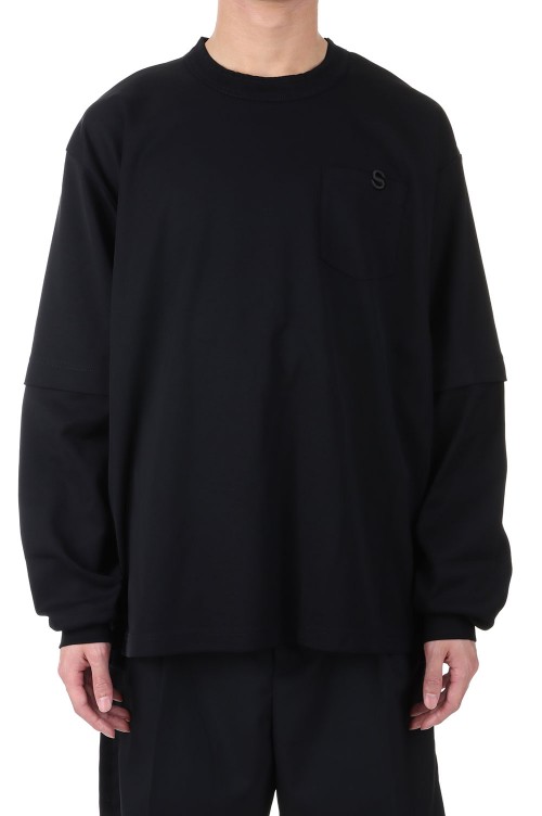 S Cotton Jersey L/S T-Shirt(23-03028M)-BLACK 001-* | セレクト ...