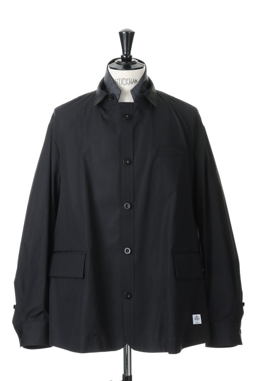 Thomas Mason / Cotton Poplin Jacket(23-03037M)-BLACK 001