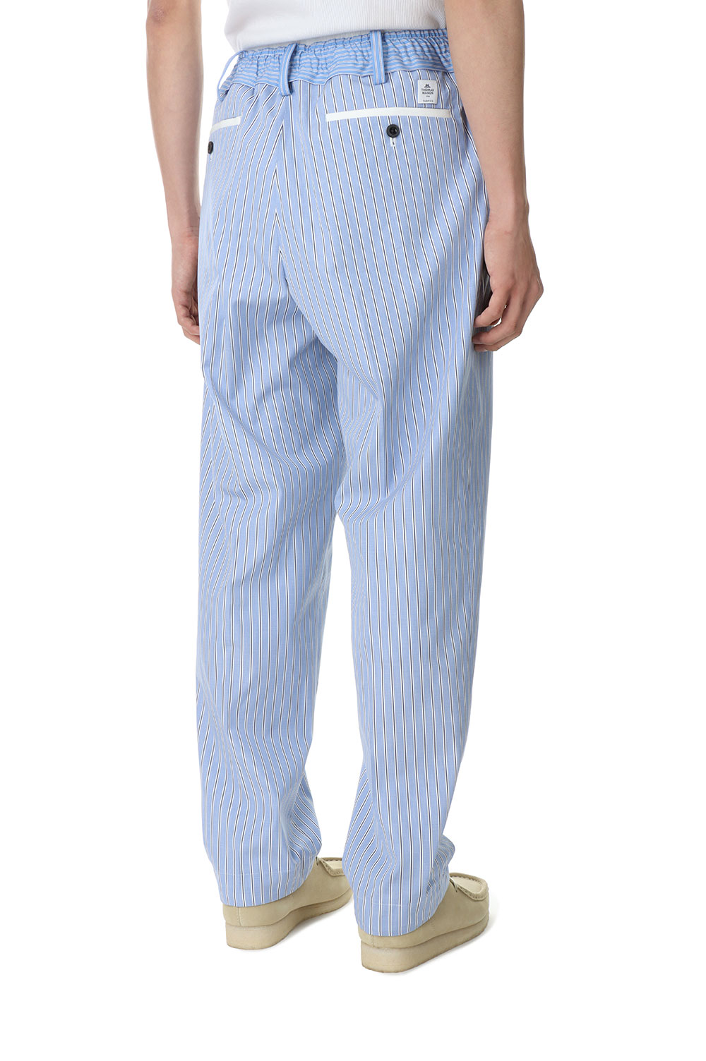 Thomas Mason / Cotton Poplin Pants(23-03040M)-L/BLUE STRIPE ...