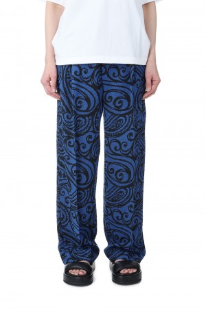 Big Paisley Pants - Blue x Black (I23SS-PT34A)