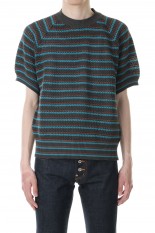 MULTI STRIPE COTTON KNIT TEE(23SSKN05)