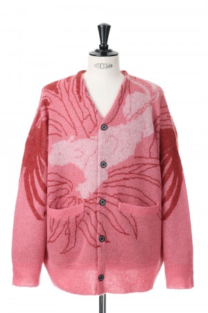 Leopard Mohair Cardigan Knit(23SSK-3)-Pink- | セレクトショップ