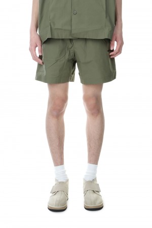 ARROW OUTLINE PAJAMA SHORTS / ARMY GREEN(OMAS23-RTW0686)