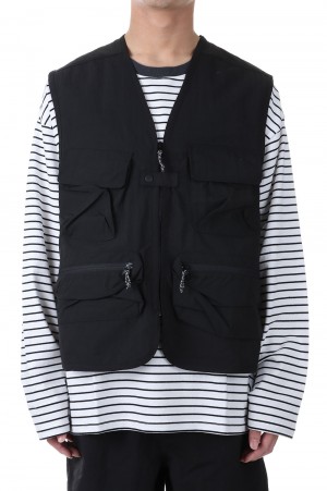 RIVER VEST TASLAN NYLON -BLACK(F441004)