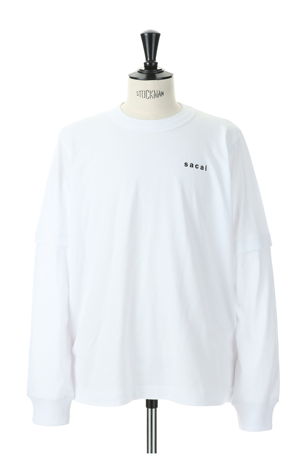 AGAIN AGAIN AGAIN L/S T-Shirt(22-0445S)-WHITE- Store | Sacai AGAIN