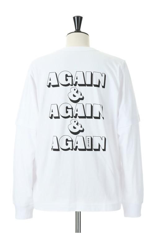 sacai AGAIN & AGAIN & AGAIN L/S T-Shirt | www.fleettracktz.com