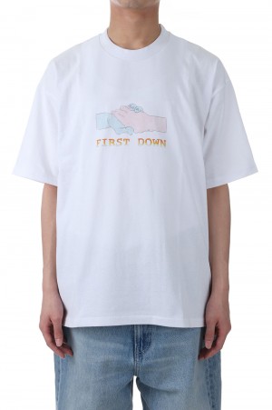 S/S TEE #1 COTTON JERSEY -WHITE(F401005)
