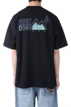 S/S TEE #2 COTTON JERSEY -BLACK(F401007)