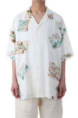 ALOHA SHIRT AWA ODORI with TENUGUI&amp;UCHIWA  / GREEN (PC-024-2166)