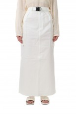 Cotton nylon dump military skirt -WHITE (PS23-SK01)