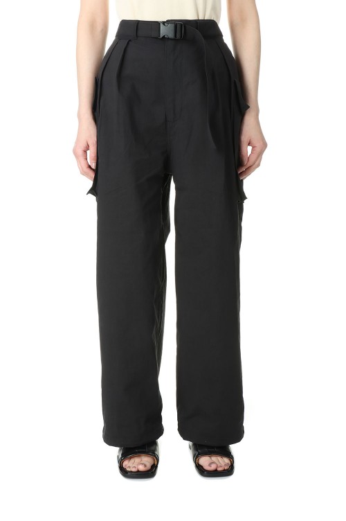 Cotton nylon dump military pants -BLACK (PS23-PT07) | セレクト