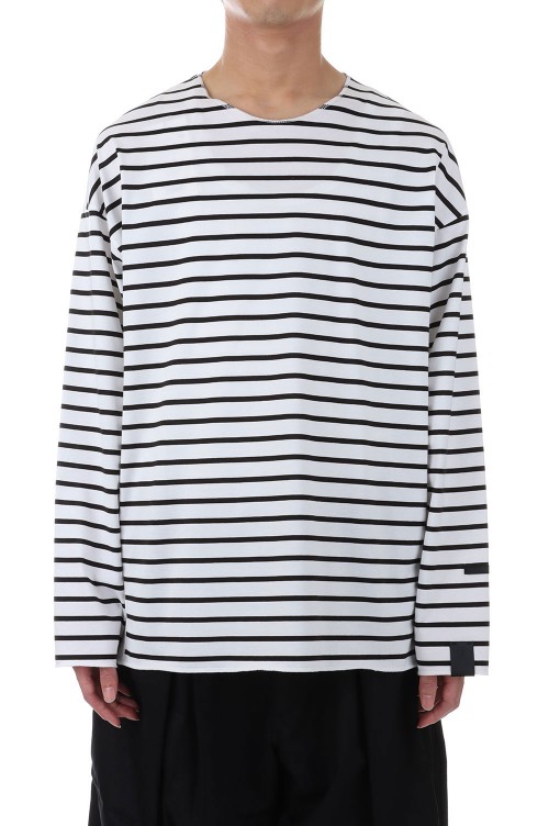 LONG SLEEVE T-SHIRT(2231-CS15-066)-WHT/BLACK- | セレクトショップ