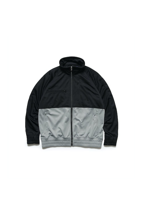 Polyester Linen Jersey Track Jacket - Black (NP2314N) | セレクト