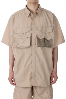 Polyester Linen Field H/S Shirt - Beige (NT3320N)