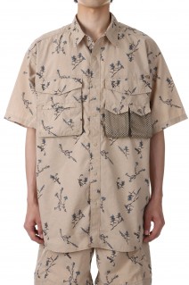 Polyester Linen Field H/S Shirt - Beige (NT3322N)