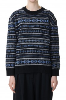GORE-TEX INFINIUMTM Fair Isle  Sweater -BLACK(NT6300N)
