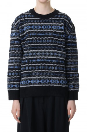 GORE-TEX INFINIUMTM Fair Isle  Sweater -BLACK(NT6300N)