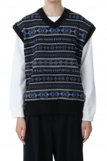 GORE-TEX INFINIUMTM Fair Isle Vest -BLACK(NT6301N)