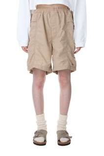 Polyester Linen Field Shorts -BEIGE(NT4304N)
