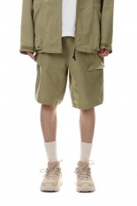BIG POCKET CARGO SHORTS	- BEIGE (23SAB-008)