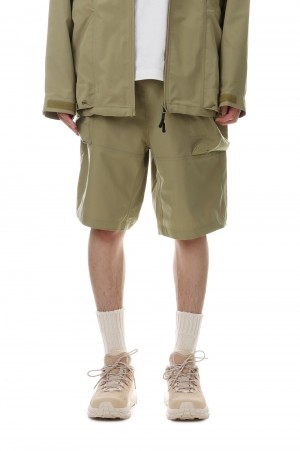 BIG POCKET CARGO SHORTS	- BEIGE (23SAB-008)