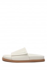 Leather Slide Sandals -WHITE (12311001)