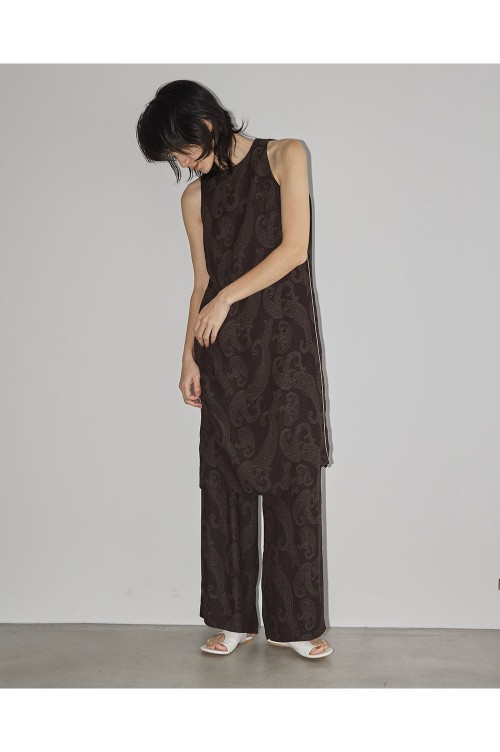 Paisley Rough Pants -BURGUNDY(12310705) | セレクトショップ