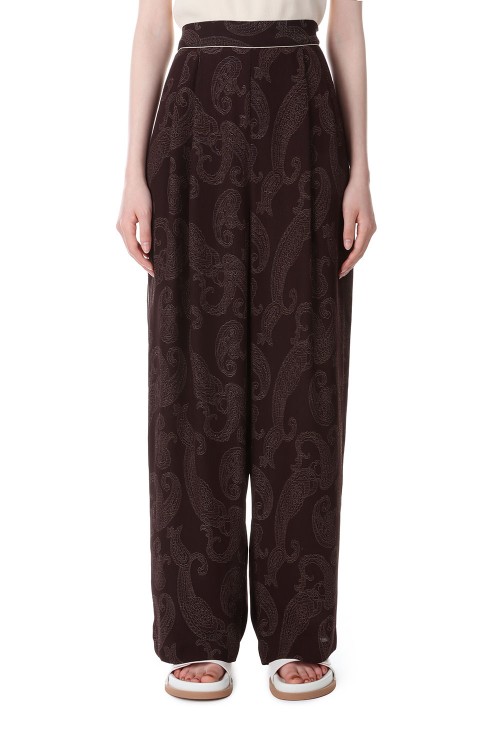 Paisley Rough Pants -BURGUNDY(12310705) | セレクトショップ