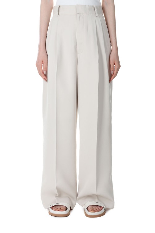 Doubletuck Satin Trousers -ECRU (12310715) | セレクトショップ