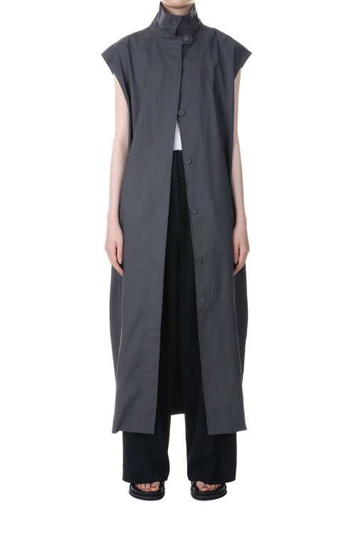 2waycollar Long Vest -INDIGO (12310108) | セレクトショップ