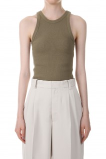 Cupin Rib Tanktop -OLIVE (12310615)