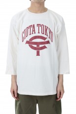 Suvin Cotton Foot Ball Three Quarter Sleeve Tee - OFF (CSLM-125)
