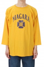 Suvin Cotton Foot Ball Three Quarter Sleeve Tee - YELLOW (CSLM-125)