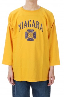 Suvin Cotton Foot Ball Three Quarter Sleeve Tee - YELLOW (CSLM-125)