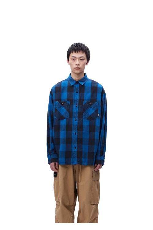 定価以下 NEIGHBORHOOD BUFFALO CHECK SHIRT 青-