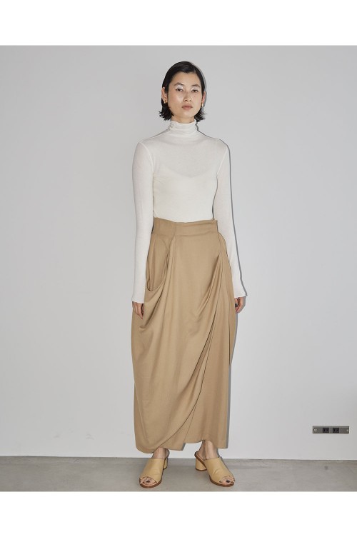 くすみ水色 Drape Satin Skirt ナチュラル 38 - 通販 - fanebi.com