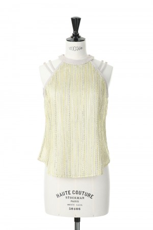 Slub Stripe Tops -YELLOW STRIPE(E23SS/T-07)