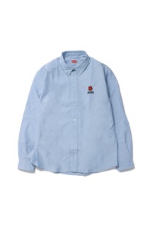 Boke Flower Crest Casual Shirt M(FD55CH4109LO)-SKY BLUE-