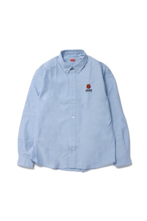 Boke Flower Crest Casual Shirt M(FD55CH4109LO)-SKY BLUE-