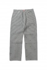 Rinse Stripe Denim Pixel Relaxed Jeans Suisen M(FD55DP4066J1)