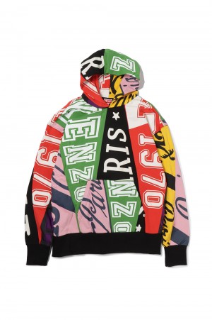 KENZO FLAGS OVERSIZE HOODIE(FD55SW4924MF)
