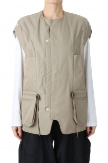 【Jun Mikami x Wild Things】 PADDED VEST -Beige (23SS-1-WT)