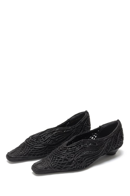 Cord Embroidery Egg Heel Pumps (MM23SS-AC305) | セレクトショップ